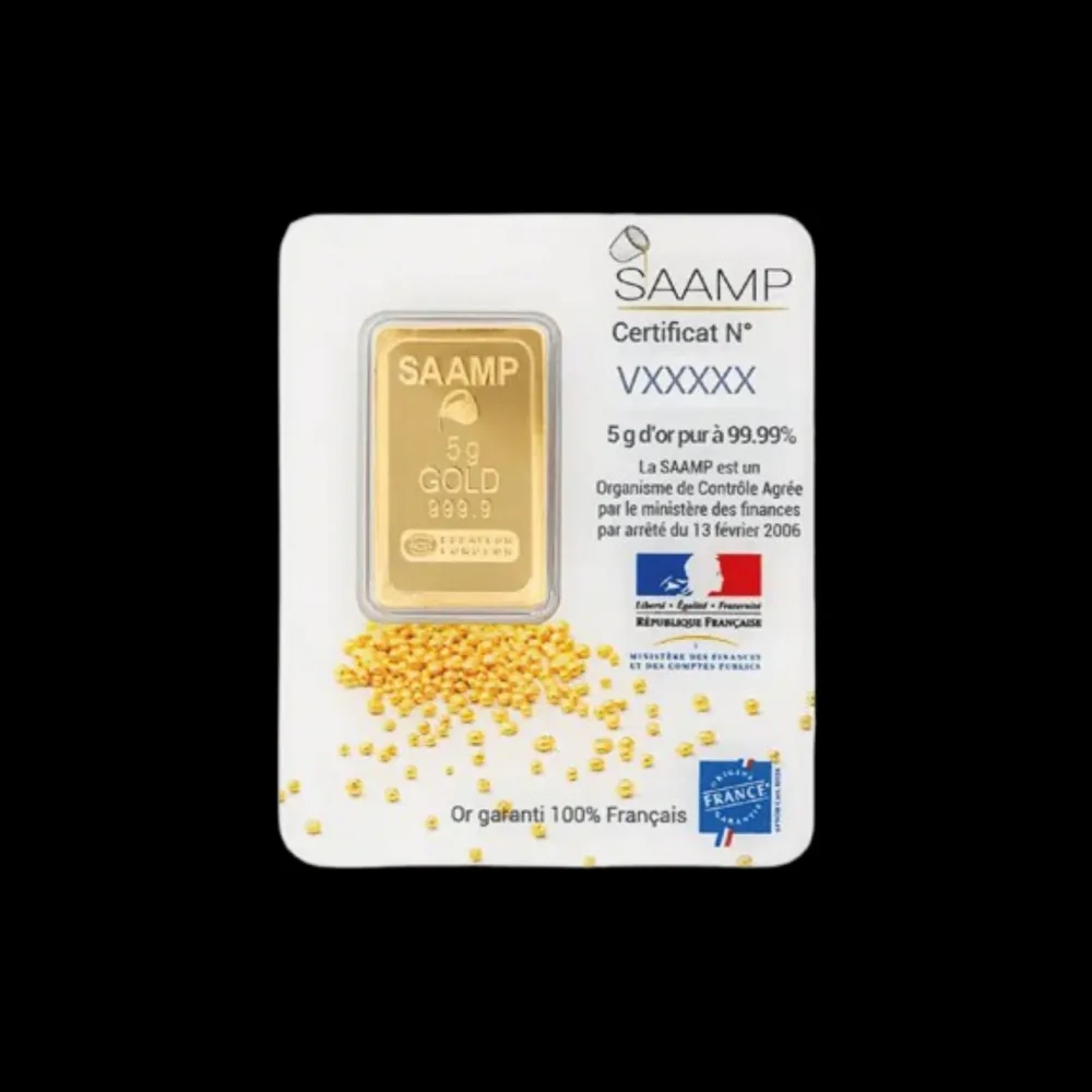 Lingotins d'or de 1 g à 500 g : formats, emballages et primes